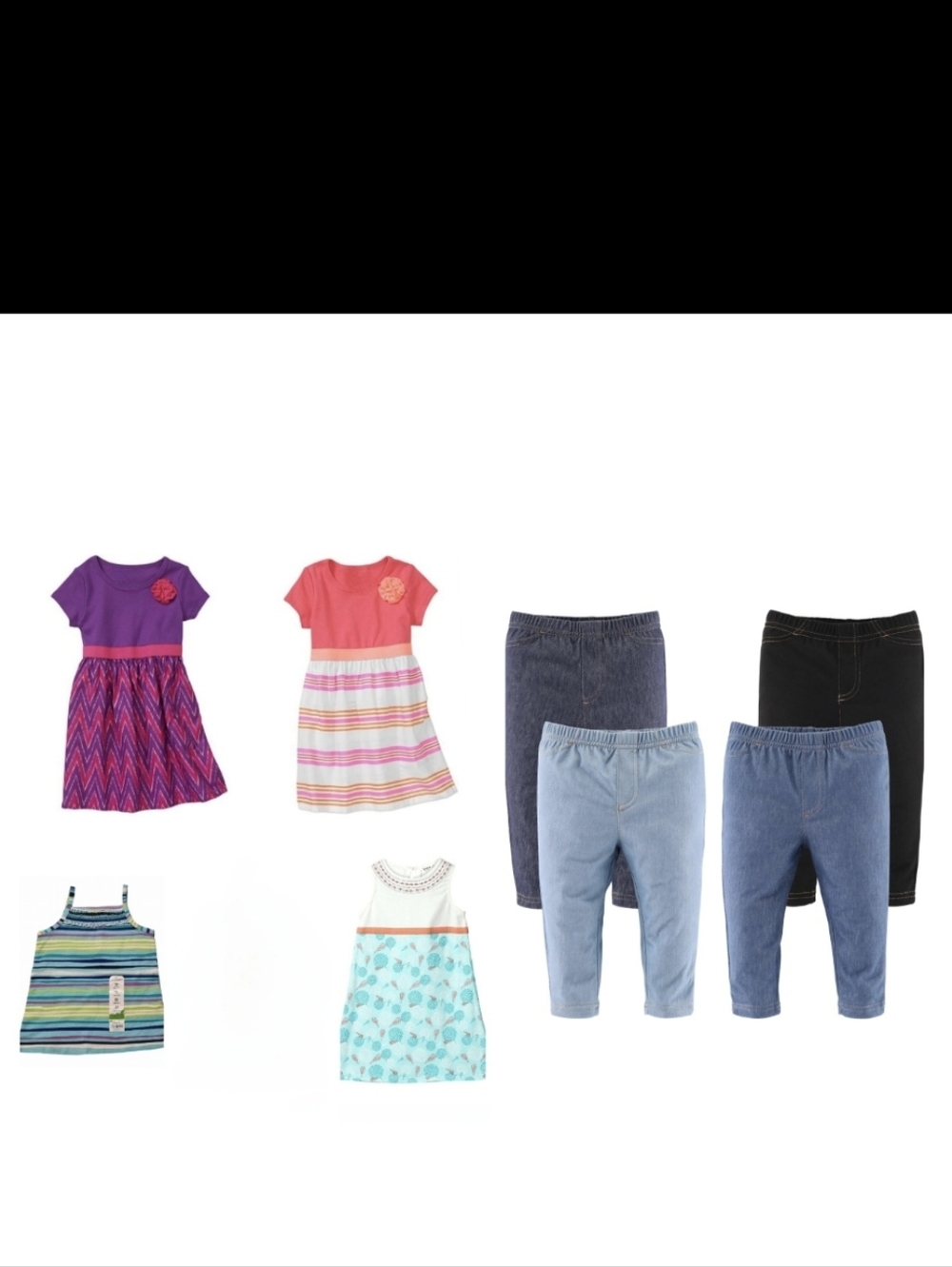 Bundle Lot Baby Girls Dresses And Pants Size 24 Months